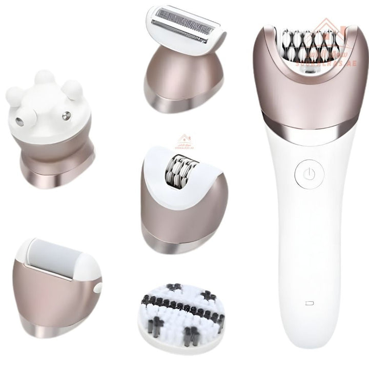 Telford 5 - in - 1 Epilator Set | Waterproof IPX6 | Rechargeable Hair Removal Device | 2 - Speed Touch Function | Rust - Proof Blades for Face & Body - Souk Al Ras
