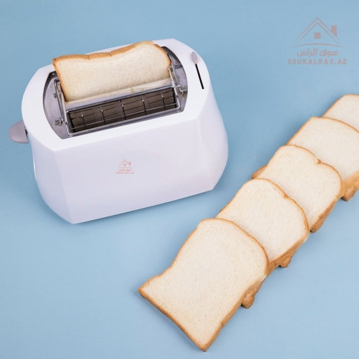 Telford Bread Toaster | Easy & Quick Toasting | Adjustable Browning Control | Cool Touch Body | 1 - Year Warranty | White - Souk Al Ras