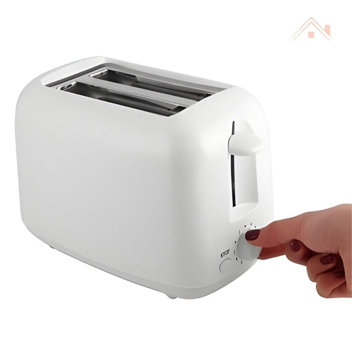 Telford Bread Toaster | Easy & Quick Toasting | Adjustable Browning Control | Cool Touch Body | 1 - Year Warranty | White - Souk Al Ras