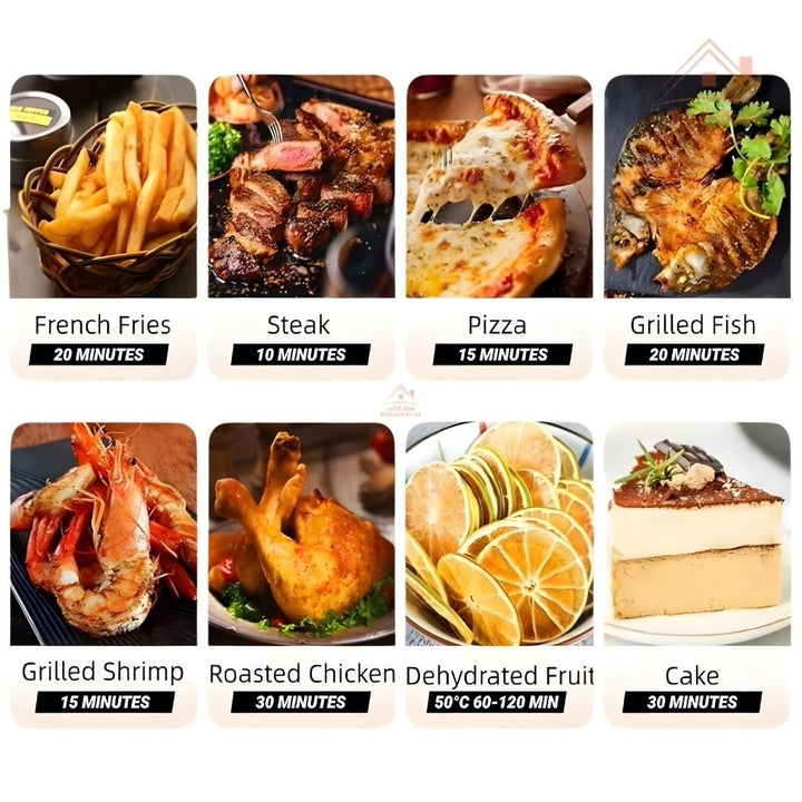 Telford Digital Air Fryer 7L | 1600W Power | Touch Control Panel | Oil - Free Healthy Cooking, perfect for families and everyday cooking. - Souk Al Ras