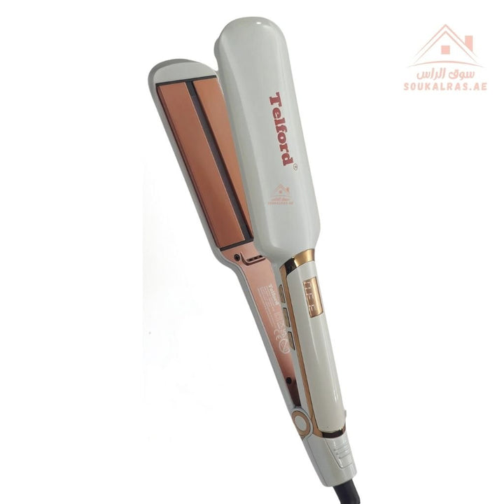 Telford Infrared Hair Straightener | Argan Oil Infused Plates | Infrared Heat Technology | 11 Temperature Settings (130°C – 230°C) | Professional Salon - Grade Flat Iron - Souk Al Ras
