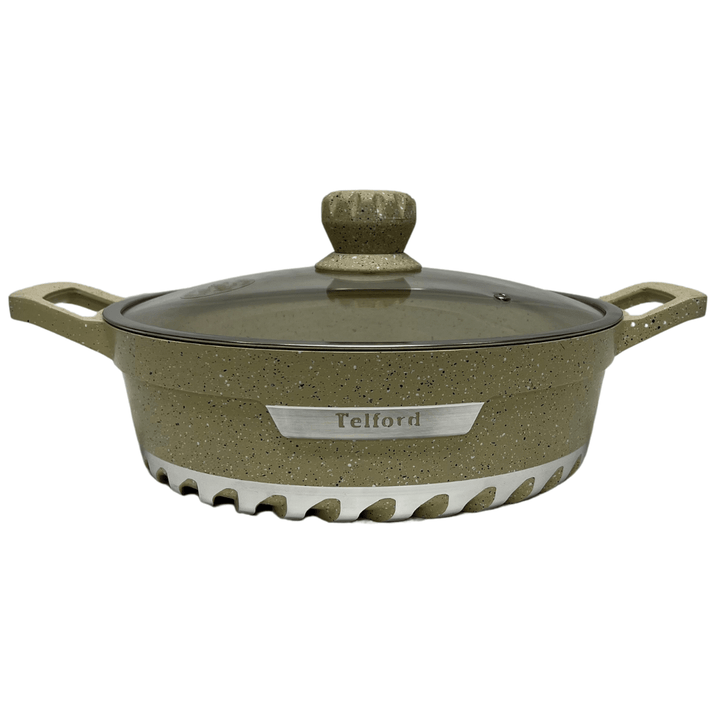 Telford Insignia 17 - Piece Titanium Reinforced Granite Cookware Set with 1 Year Warranty. Guaranteed British Brand. - Souk Al RasCookware Sets