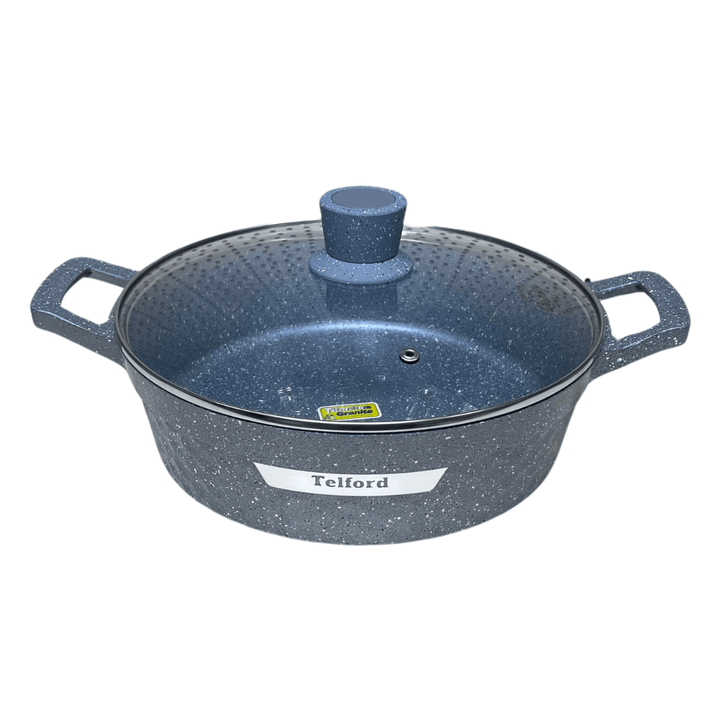 TELFORD RIVERIA Granite Cookware 17 - Piece Set with 1 - Year Warranty - Premium Kitchenware - Souk Al RasCookware Sets