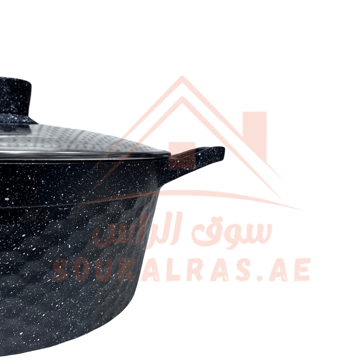 TELFORD RIVERIA Granite Cookware 17 - Piece Set with 1 - Year Warranty - Premium Kitchenware - Souk Al RasCookware Sets