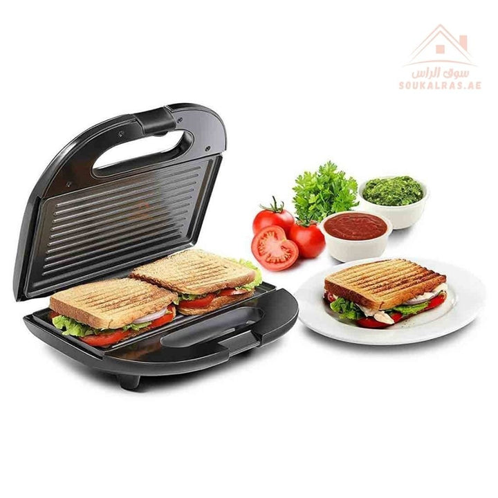 Telford Sandwich Maker | Non - Stick Cooking Plate | Cool Touch Handle & Lock | Power & Ready Indicator Lights | 1 - Year Warranty - Souk Al Ras