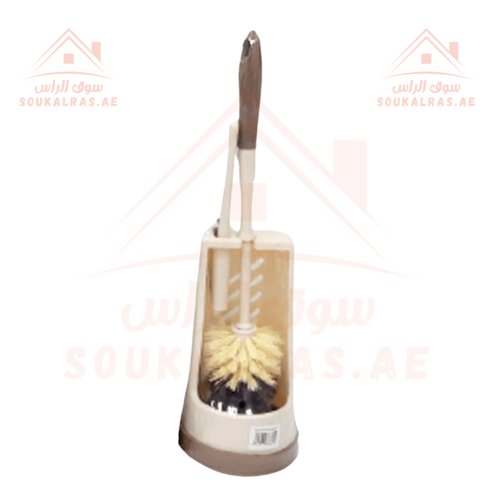 Toilet Brush with Holder | Durable Bathroom Cleaning Set | Sleek and compact for efficient storage - Souk Al Ras