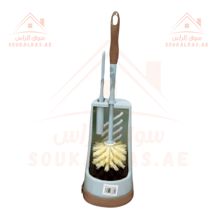 Toilet Brush with Holder | Durable Bathroom Cleaning Set | Sleek and compact for efficient storage - Souk Al Ras