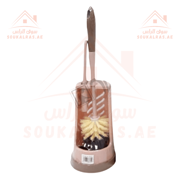 Toilet Brush with Holder | Durable Bathroom Cleaning Set | Sleek and compact for efficient storage - Souk Al Ras