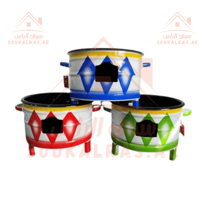 Traditional Arabic Cooking Stove Set | Heat - Resistant & Durable | Multi - Color Design - Souk Al Ras