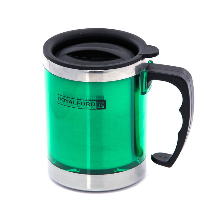 Travel Mug - Coffee Green Mug Tumbler with Handle and Lid 290ml - Souk Al RasDrinkware