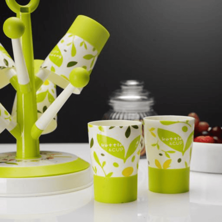 Tree Cup Holder with 6 Cups - Stylish Kitchen Organizer - Souk Al RasCups & Mugs