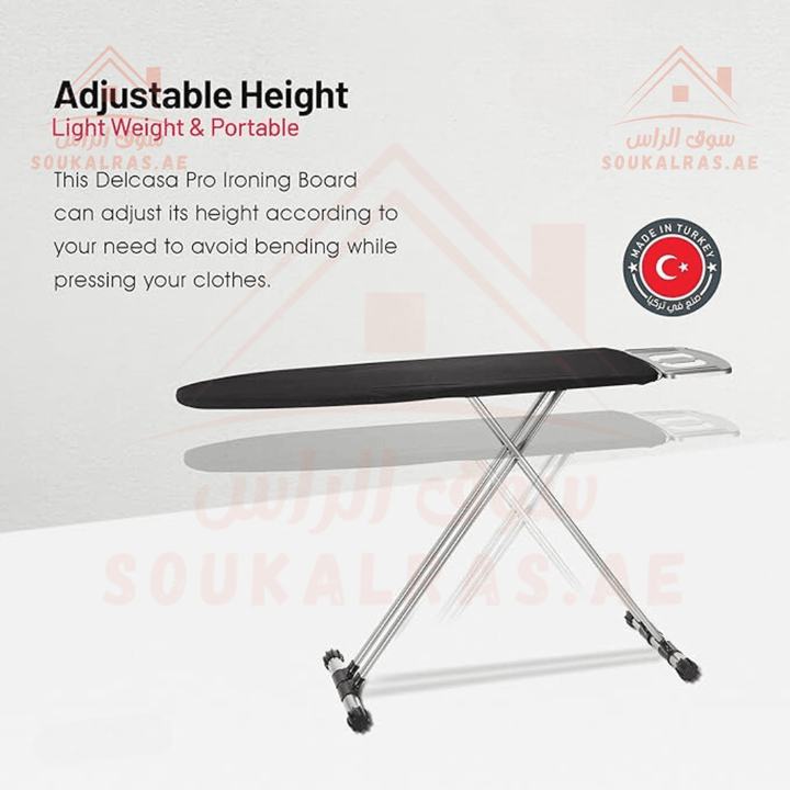 Turkish Ironing Board, Size 110 x 30 cm, Steel Frame - Souk Al RasHousehold