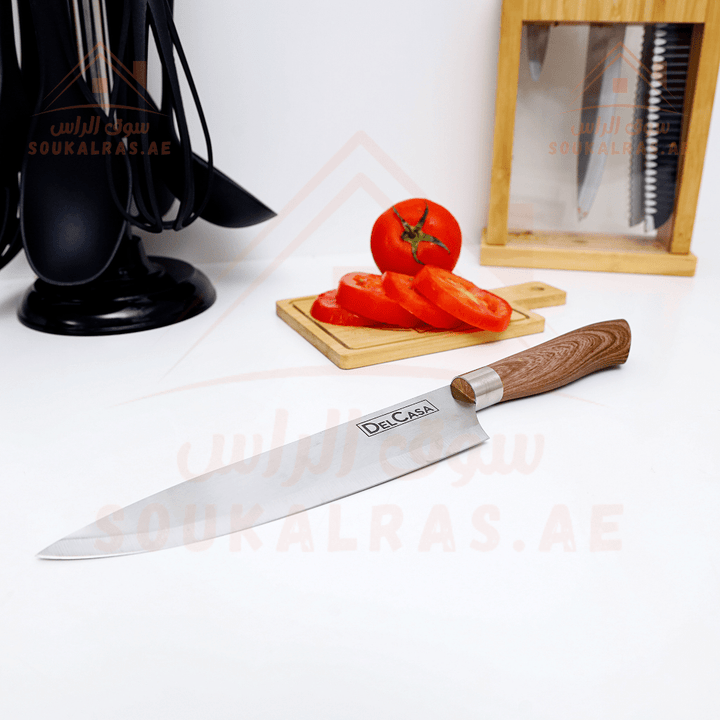 Ultra Sharp Kitchen Chef Knife - All Purpose Stainless Steel Blade - Souk Al RasKitchen Knifes