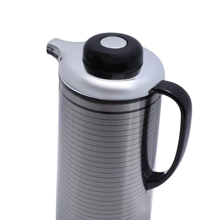 Vacuum Flask - Silver & Black 1 Litre - Souk Al RasVacuum Flasks and Thermos