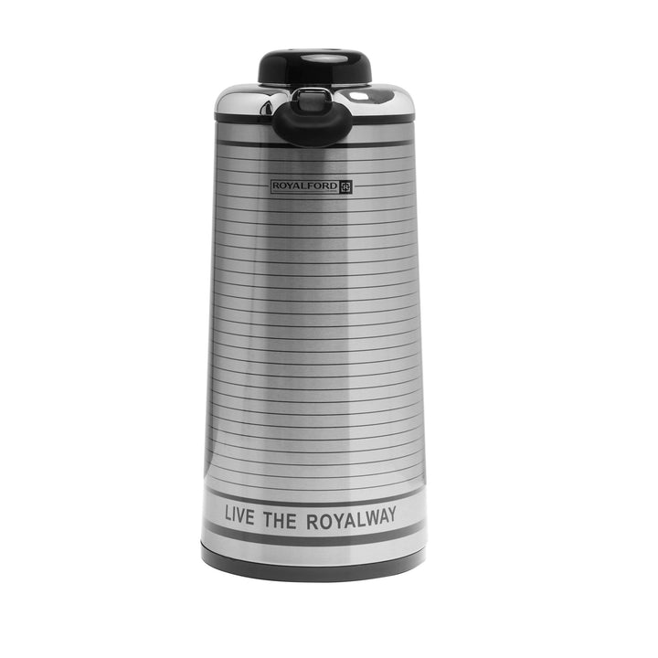 Vacuum Flask - Silver & Black 1 Litre - Souk Al RasVacuum Flasks and Thermos