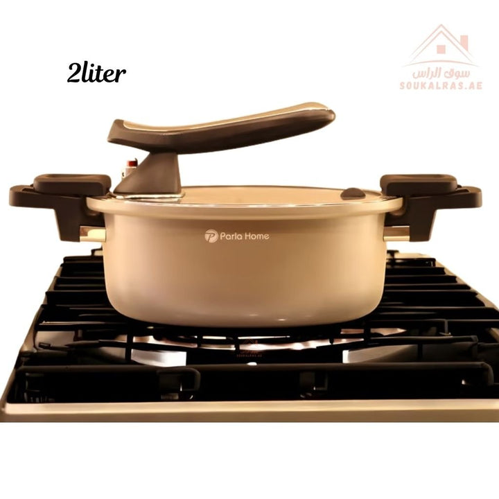 Vector Series Pressure Cooker 2 Liter | Fast Cooking, Safe Design & Premium Durability | Designed for safety, durability, and efficiency - Souk Al Ras