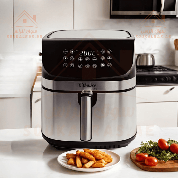 Venice 10L Air Fryer | 2200W High Power |10 Pre - Setting Cooking Functions| Digital Control | Healthy Cooking|24 months warranty - Souk Al RasCooking Utensils