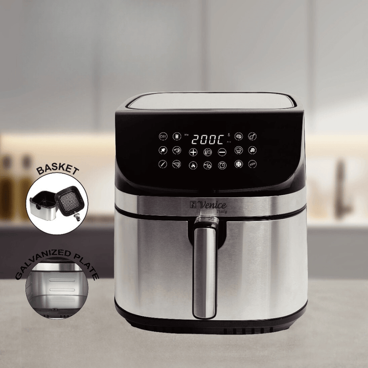 Venice 10L Air Fryer | 2200W High Power |10 Pre - Setting Cooking Functions| Digital Control | Healthy Cooking|24 months warranty - Souk Al RasCooking Utensils