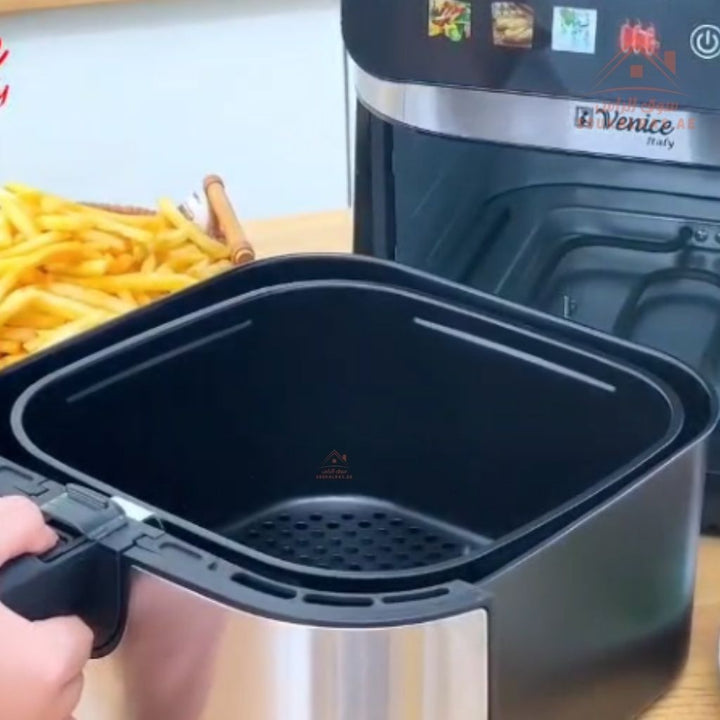 Venice 10L Digital Air Fryer | 2200W Power | 7 Pre - Set Cooking Functions |Touch screen - Souk Al Ras