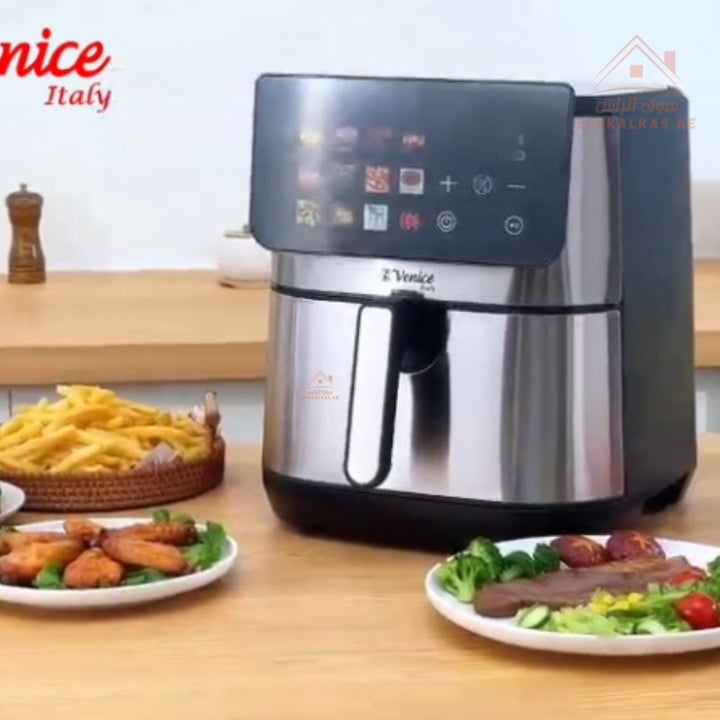 Venice 10L Digital Air Fryer | 2200W Power | 7 Pre - Set Cooking Functions |Touch screen - Souk Al Ras