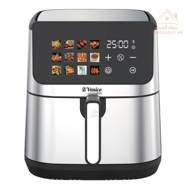 Venice 10L Digital Air Fryer | 2200W Power | 7 Pre - Set Cooking Functions |Touch screen - Souk Al Ras