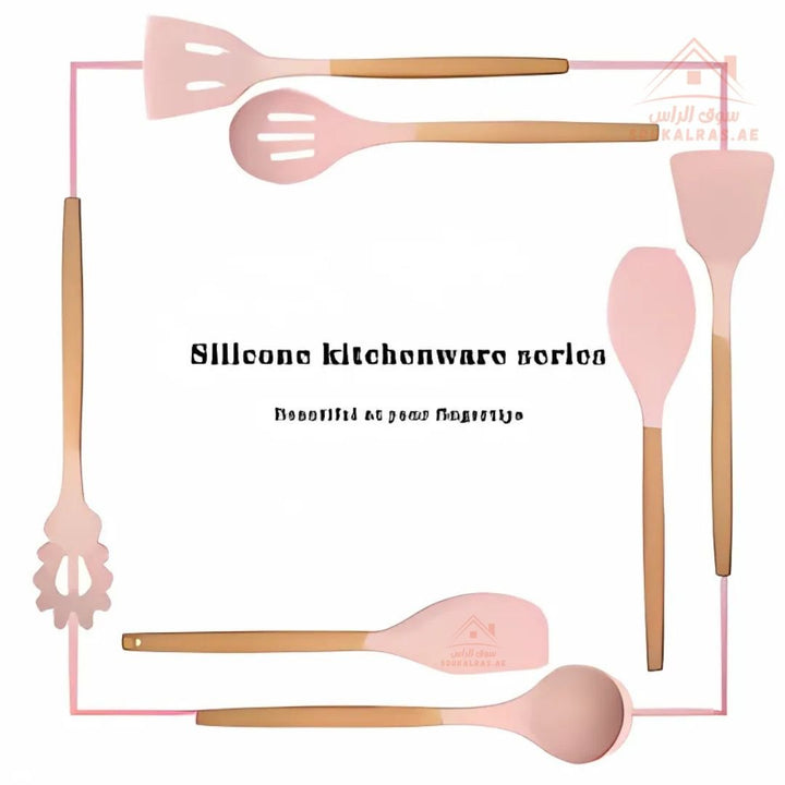 Venice 12 - Piece Silicone Kitchen Utensil Set | Heat - Resistant & Non - Stick Friendly | Multiple Colors - Souk Al Ras