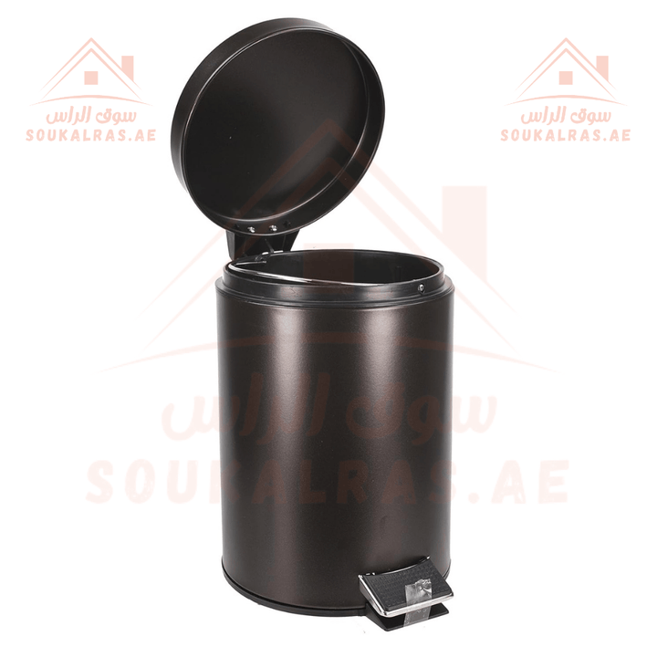 Venice 20L Pedal Bin | Trash Can with Lid | Removable Bucket | Pedal Operated | Black - Souk Al Ras