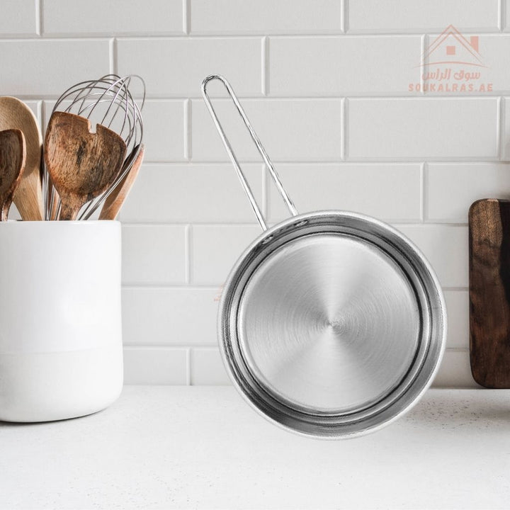 Venice 24CM Stainless Steel Frying Pan with Long Handle | Durable & Elegant Cookware | Premium Kitchen Essential - Souk Al RasPots & Pans