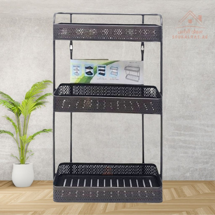 Venice 3 - Tier Wall Mounted Storage Rack | Stylish & Durable Space - Saving Organizer | Keeps your belongings organized without taking up floor space. - Souk Al Ras