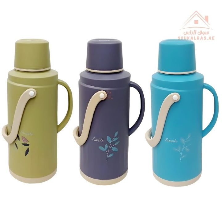 Venice 3.2L Insulated Vacuum Flask | Portable Hot & Cold Beverage Jug | Strong Handle | Mix Colors | Ideal for Travel, Picnics & Home Use - Souk Al Ras