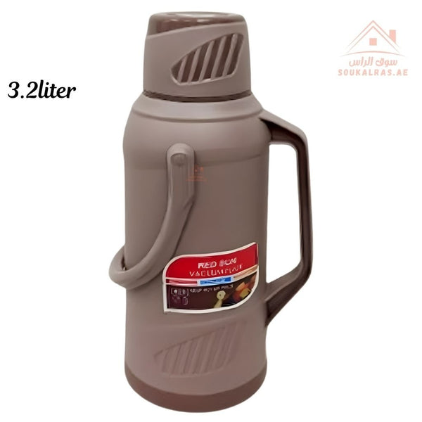 Venice 3.2L Insulated Vacuum Flask | Portable Hot & Cold Beverage Jug | Strong Handle | Mix Colors | Ideal for Travel, Picnics & Home Use - Souk Al Ras