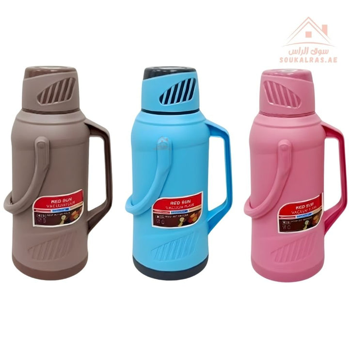 Venice 3.2L Insulated Vacuum Flask | Portable Hot & Cold Beverage Jug | Strong Handle | Mix Colors | Ideal for Travel, Picnics & Home Use - Souk Al Ras