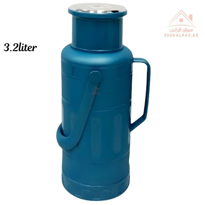 Venice 3.2L Insulated Vacuum Flask | Portable Hot & Cold Beverage Jug | Strong Handle | Mix Colors | Ideal for Travel, Picnics & Home Use - Souk Al Ras