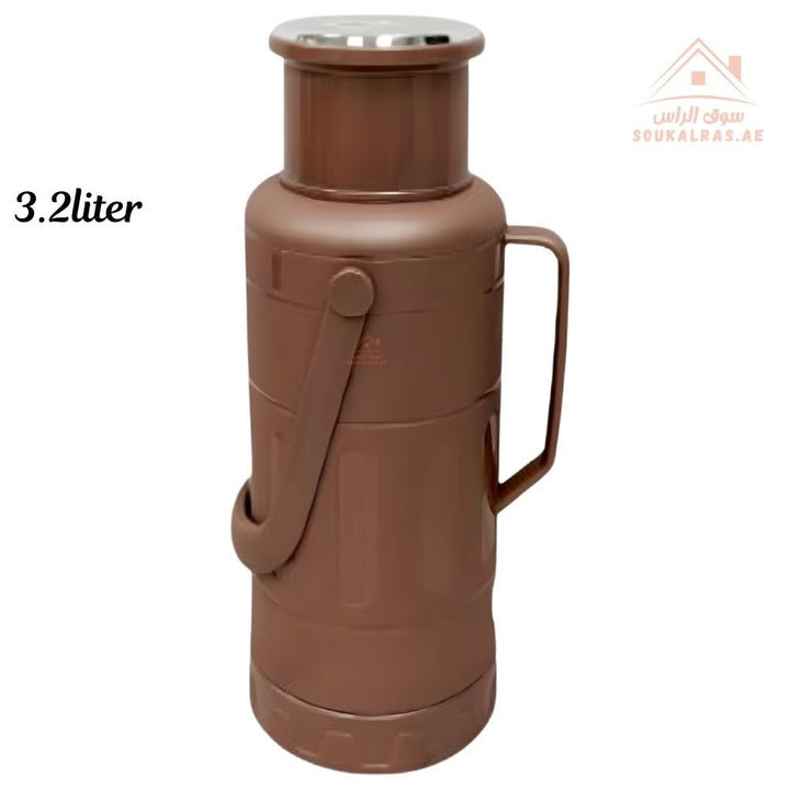 Venice 3.2L Insulated Vacuum Flask | Portable Hot & Cold Beverage Jug | Strong Handle | Mix Colors | Ideal for Travel, Picnics & Home Use - Souk Al Ras