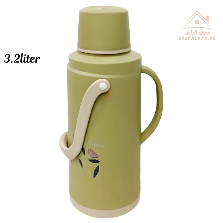 Venice 3.2L Insulated Vacuum Flask | Portable Hot & Cold Beverage Jug | Strong Handle | Mix Colors | Ideal for Travel, Picnics & Home Use - Souk Al Ras