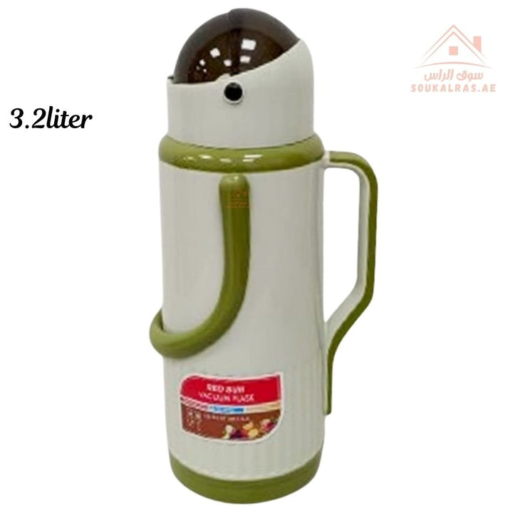 Venice 3.2L Insulated Vacuum Flask | Portable Hot & Cold Beverage Jug | Strong Handle | Mix Colors | Ideal for Travel, Picnics & Home Use - Souk Al Ras