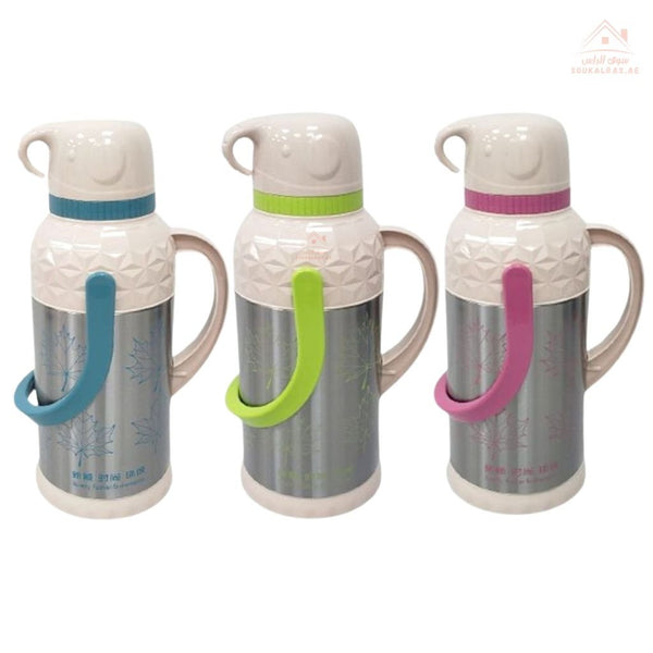 Venice 3.2L Water Jug with Handle | Insulated Drink Dispenser | High - quality Stainless Steel | Leak - proof lid with comfortable grip handle - Souk Al Ras