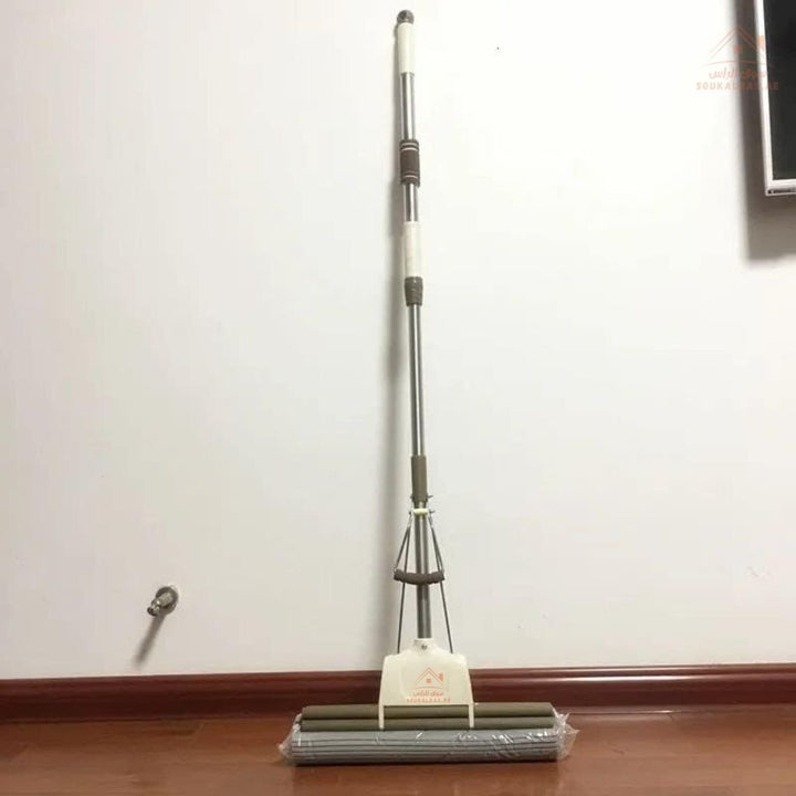Venice 38CM Squeeze Mop | Durable Floor Cleaning Mop with Sponge Head | Easy - squeeze mechanism for hands - free wringing - Souk Al Ras