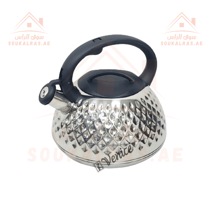 Venice 3L Stainless Steel Kettle | Whistling Kettle | Elegant Design | High - Quality - Souk Al RasHousehold