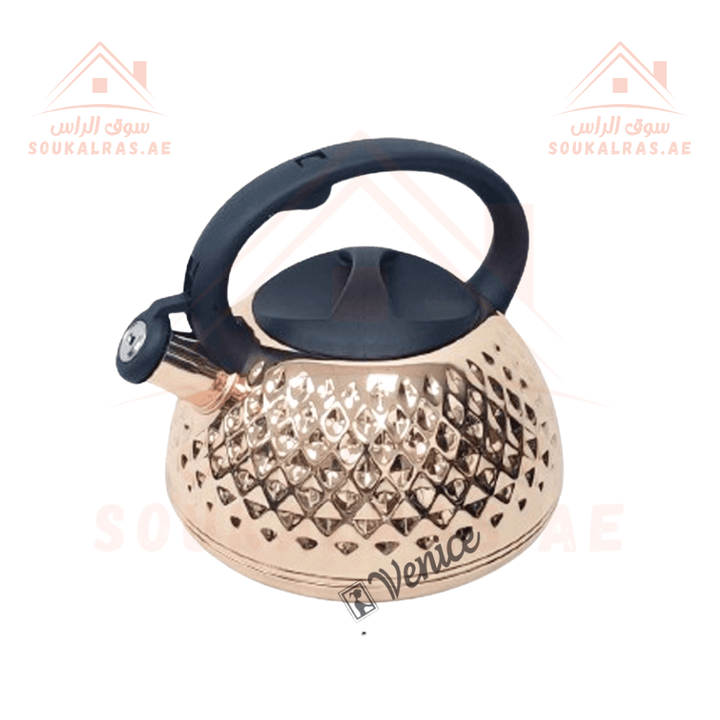 Venice 3L Stainless Steel Kettle | Whistling Kettle | Elegant Design | High - Quality - Souk Al RasHousehold