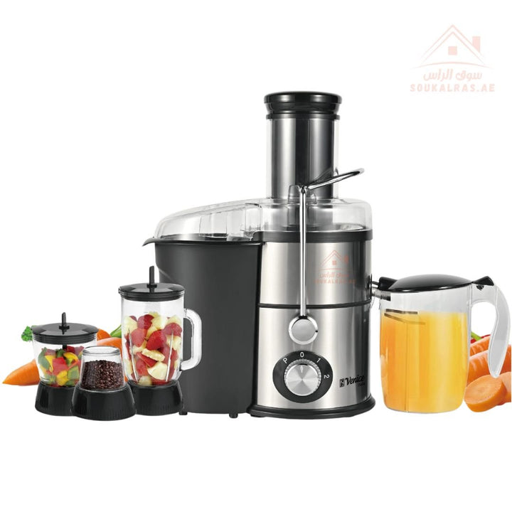 Venice 4 - in - 1 Juicer 1200W Copper Motor | Blender, Grinder & Mixer | High Quality | 24 - Month Warranty - Souk Al Ras