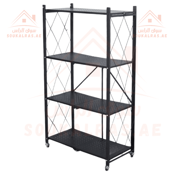 Venice 4 - Tier Metal Storage Shelf Rack | W31 x L70 x H125CM | Durable & Space - Saving - Souk Al Ras