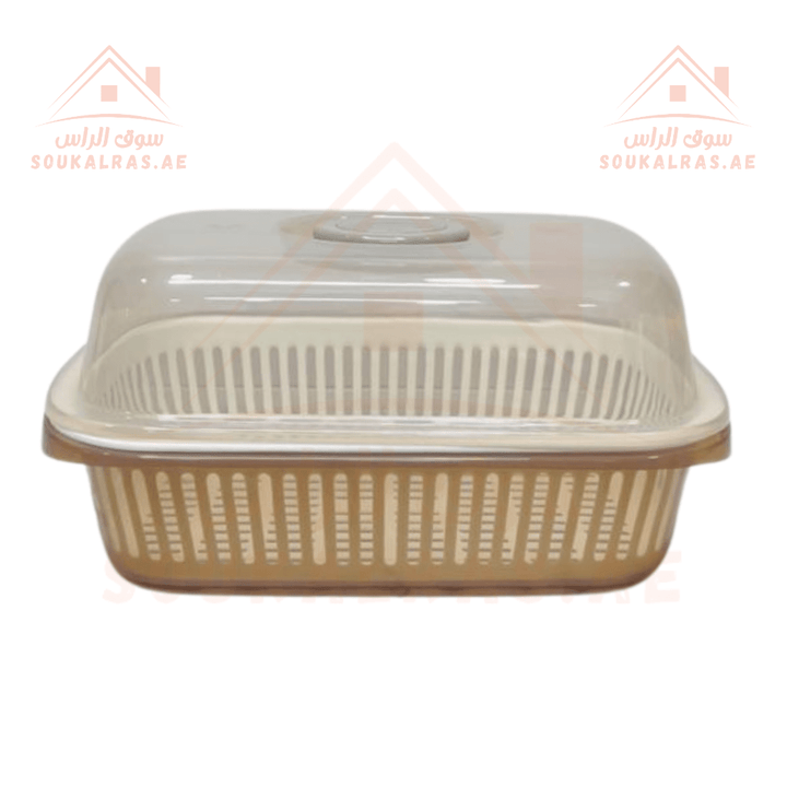 Venice 4.8L Bread Storage Basket with Lid | Premium Design | Multi - Purpose Use - Souk Al Ras