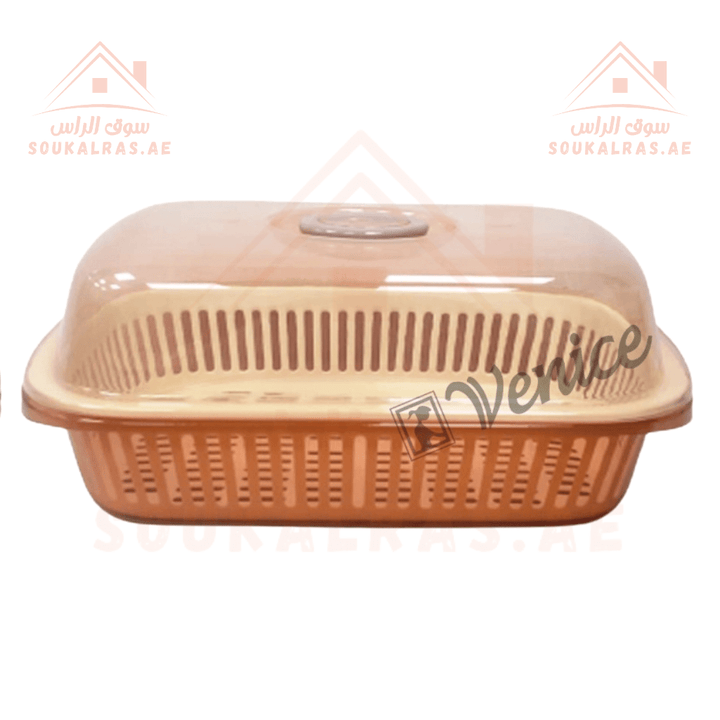 Venice 4.8L Bread Storage Basket with Lid | Premium Design | Multi - Purpose Use - Souk Al Ras