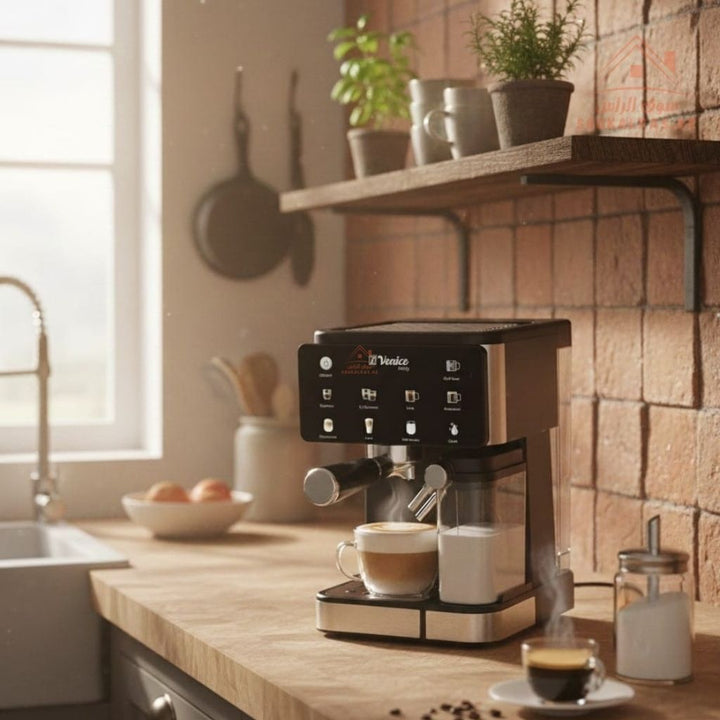 Venice 9 - in - 1 Pro Barista Espresso Machine | 20 Bar | 1350W | Professional Home Coffee Maker, Designed to deliver café - quality coffee at home. - Souk Al Ras