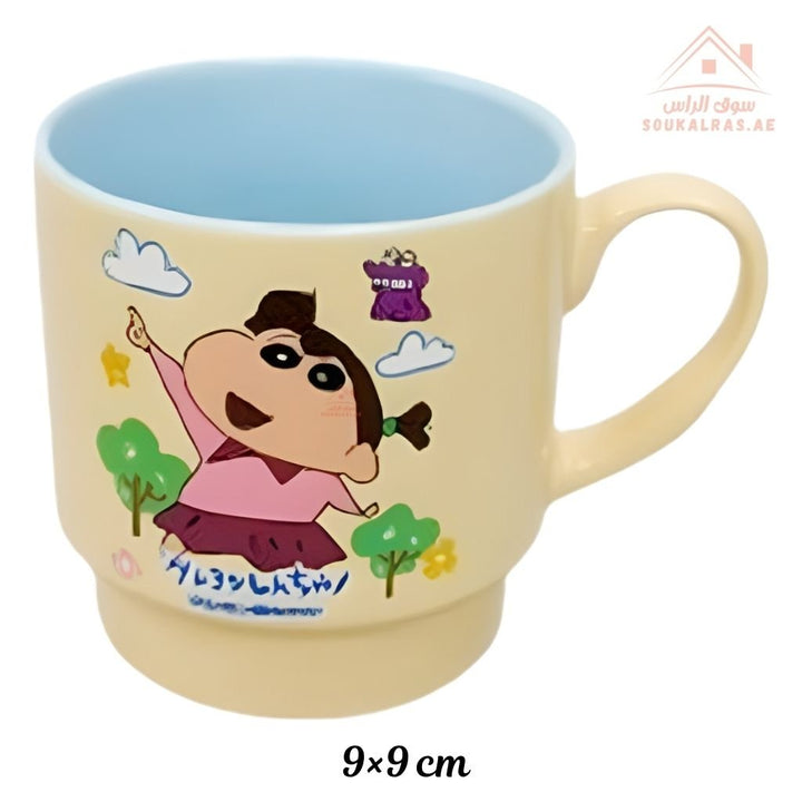 Venice Cartoon Ceramic Mug – 9×9 cm | Cute Kids Mug with Assorted Designs | Durable Coffee & Milk Cup - Souk Al Ras