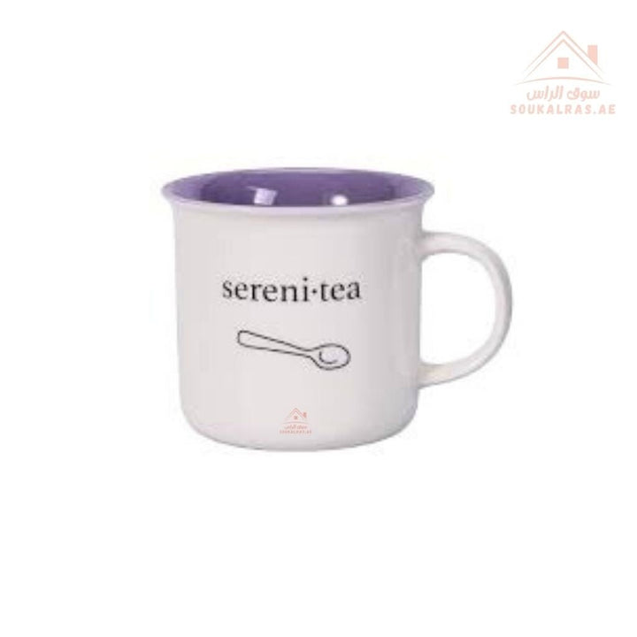 Venice Ceramic Mug 450ML | Stylish Coffee & Tea Cup | Mix Colors | Dishwasher safe and easy to clean - Souk Al Ras