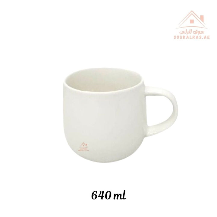 Venice Ceramic Mug 640ML | Large Coffee & Tea Cup | Mix Colors| durable and safe for daily use - Souk Al Ras