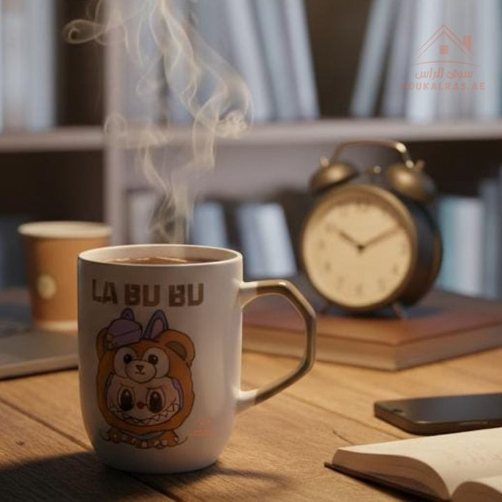 Venice Ceramic Mug – LA BU BU Cartoon Design | Perfect for: Home, office, kids, or as a gift | Mix designs - Souk Al Ras