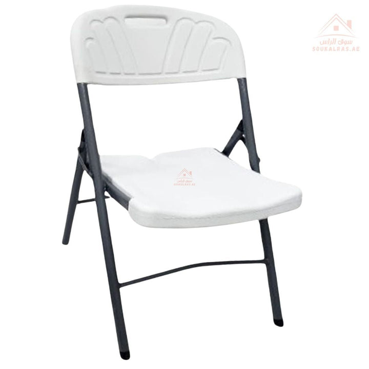 Venice Foldable Chair | Heavy - Duty Plastic & Steel Frame | Comfortable & Space - Saving Design | H87 x L40 x W38CM - Souk Al Ras